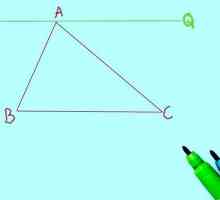 Hoe om die eienskap van die som van die hoeke van `n driehoek te demonstreer