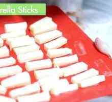 Hoe mozzarella kaas vingers voorberei