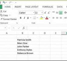 Hoe om voor- en voorname in verskillende selle in `n Microsoft Excel-lys te skei
