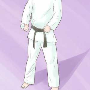 Hoe om `n regte posisie vorentoe in Shotokan karate uit te voer