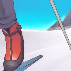 Hoe om die grootte van ski`s op die agtergrond te kies