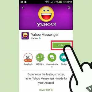 Hoe om `n SMS deur Yahoo Messenger van `n Android-foon te stuur