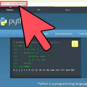 Hoe om `n program in Python te skryf wat die frase `Hello world` toon