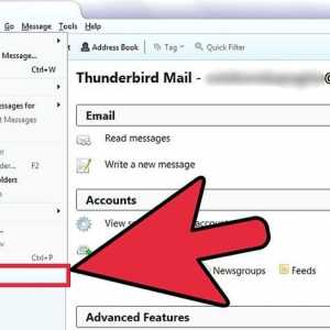 Hoe om jou e-posse op te maak in Mozilla Thunderbird