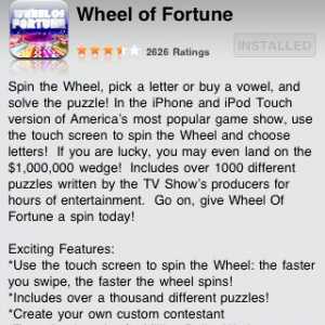 Hoe speel Wheel of Fortune op die iPhone