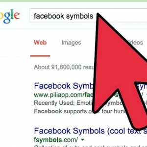 Hoe om simbole op Facebook te plaas